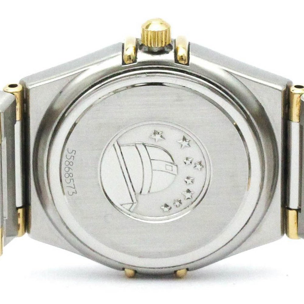 Polished OMEGA Constellation 18K Gold Steel Ladies Watch 1372.30 BF578003 - Picture 6 of 8